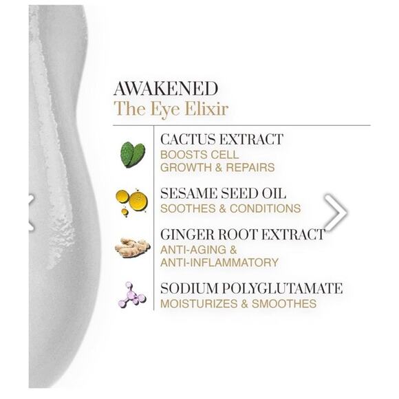 AWAKEN Isotonic Eye Elixir Daily Anti-Aging Hydrate Brighten Lift Renew 15ml - Picture 8 of 10